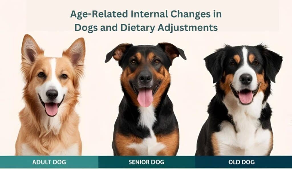 Age-Related Internal Changes in Dogs and Dietary Adjustments