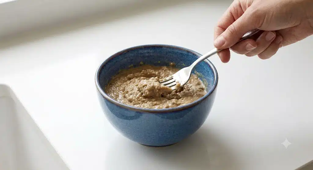 How to Feed Royal Canin Maxi Starter to a Puppy — A Real Owner's Step-by-Step Guide Step 3: Mash It to a Paste for Puppies Under 40 Days