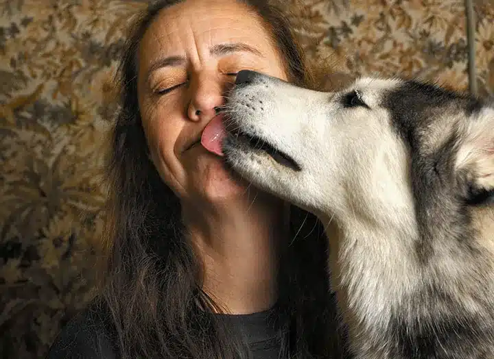 Dog-Licking-Human-Face