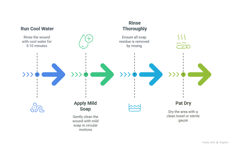 Step-by-Step Wound Cleaning Process