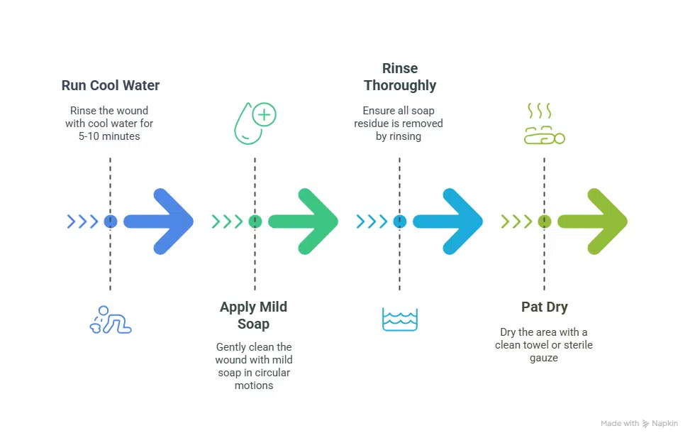 Step-by-Step Wound Cleaning Process